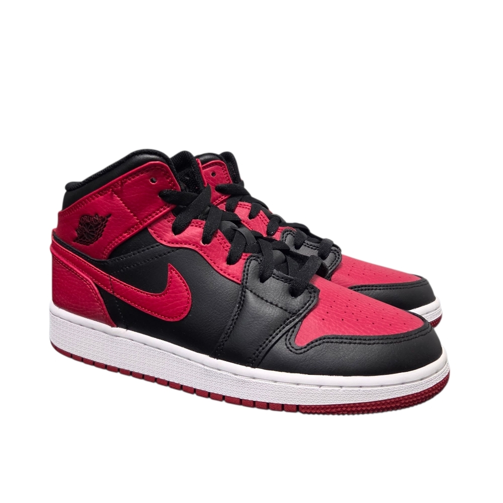 Air Jordan 1 Mid GS 'Banned' (554725-074) 5.5Y/ 7 Wmns